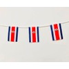 Pandiui23 Costa Rica Flag 40 Pack 35ft 5.5" x 8.25"
