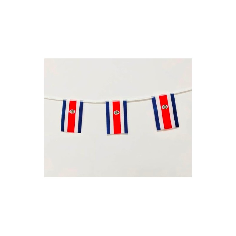 Pandiui23 Costa Rica Flag 40 Pack 35ft 5.5" x 8.25"