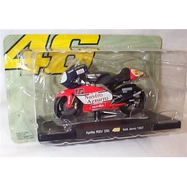 Leo Models Aprilia RSV 250 Test Jerez 1997 R0SSI Bike Collection Vehicle 1.18 scale diecast model