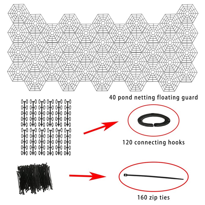 Pond Netting,Floating Net Guard,Fish Protector Pond Guard Net,Floating Pond Netting