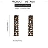 Black Rhinestone Long Drop Dangle Earrings Trendy Crystal Geometric Statement