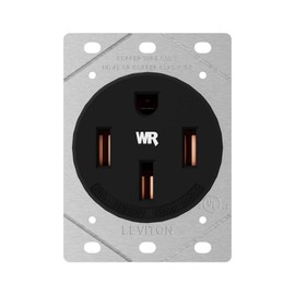 Leviton 50 Amp EV Charging Receptacle/Outlet, Heavy Duty, Weather Resistant, 1450W