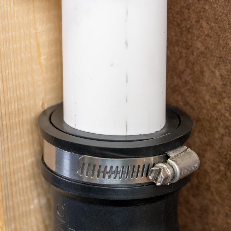 Fernco Qwik Ell 1.5 in. Hub 45-Degree Flexible PVC Elbow