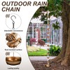 MorningRo 8.5ft Rain Chains for Gutters Outside with Anchor Basin