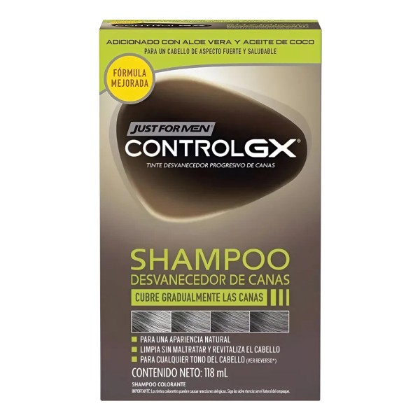 Shampoo Cubre Canas Hombre Natural Cabello Barba Y Bigote