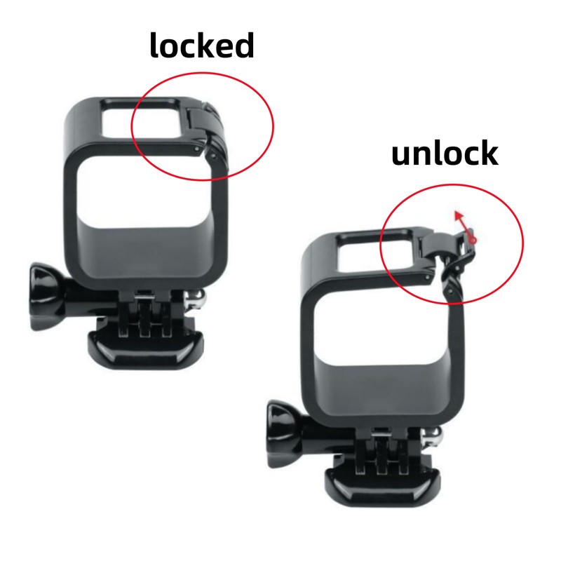 Frame Cage for Gopro Hero 4 Session Camera, Durable Housing
