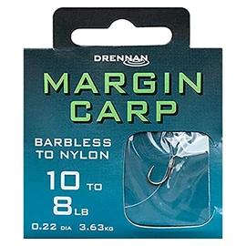 Drennan Margin Carp Hooks To Nylon Barbless 14 To 6lb Qty 8