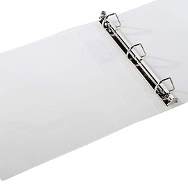 Filexec Products 1.5-Inch 3 Ring Binder, D Ring, Clear, Pack of 2, (50302-62233)