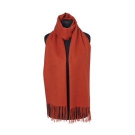 Pari De Luxe Soft and Warm 100% Cashmere Scarf in Many Colours, High-Quality and Elegant 100% Cashmere Scarf for Men and Women XXL, Timeless Classic. - red, size: 35 x 200 cm
