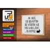 Femer Wooden Sign Saying 12 x 18 cm Der Hare