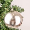 10cm/3Pcs Christmas Baubles Shatterproof Silver, Christmas Tree Decorations Ball Ornaments
