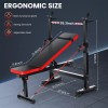 Weight Bench Workout Bench Multi-Function with Preacher Curl Pad and