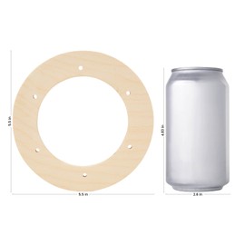 Small Wreath Frame 5-1/2-inch Diameter, Pack of 2 Wreath Forms, Circle Frame, Wooden Rings for Crafts & Floral Wreath, by Woodpeckers