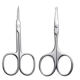 2pcs Professional Scissor Set for Nails, Cuticles, Eyebrows, Beard, and Hair – Ideal for Women and Men