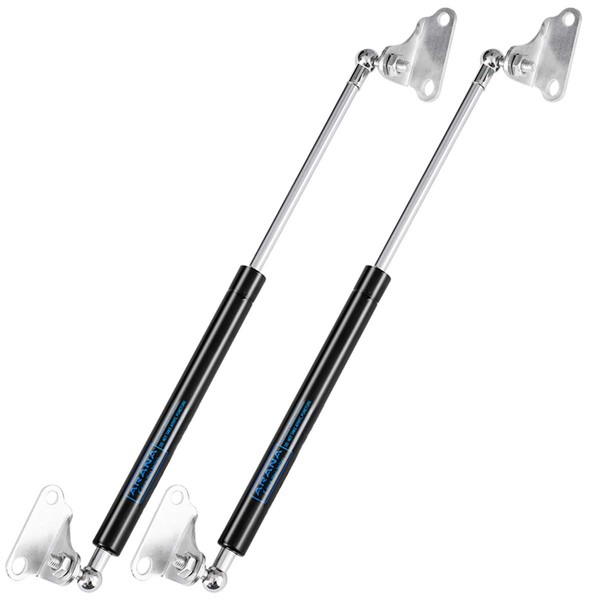 15 inch Gas Struts 22.5lb/100N Gas Prop Spring Shock with L Mounts for Light Duty Cabinet Door Lid Tool Toy Storage Box Truck Cap Topper Camper Window Lift Supports (Support Weight 17-25lbs)
