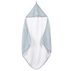 roba Organic Hooded Towel 'Lil Planet' Light Blue/Sky, Muslin Fabric,