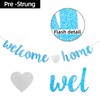 Welcome Home Banner Welcome Back Party Decorations Blue Glitter Home