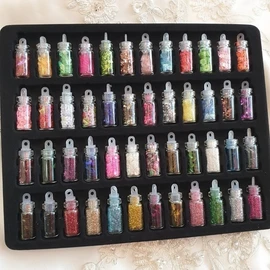 48-color nail art miniature parts