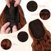 Felendy Ponytail Extension, 15" Drawstring Ponytail Hair Extensions Curly Wavy