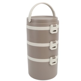 Bento Box 304 Stainless Steel Removable Lunch Box Office Travel Portable Thermal Insulated Food Container Coffee Three Layers 2.4L
