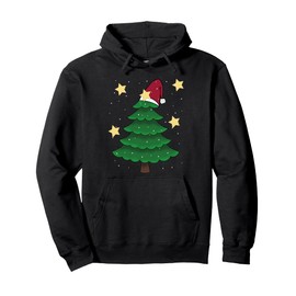 Christmas Tree Christmas Stars Snow Pullover Hoodie