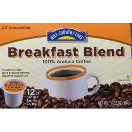 Hill Country Fare Breakfast Blend Single Serve Coffee Cups, 12 Count_AB