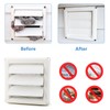 Cenipar 6" Louvered Vent Cover for External Wall Vent Cover