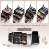 FRENESSA Makeup Case Train Case Portable Makeup Box with Mirror