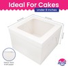RICCLE 15pcs Cake Boxes, 10x10x8 Inches Tall Cake Box with