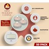 Ner Mitzvah Mini Tea Light Candles, White Unscented Travel, Centerpiece,
