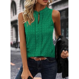 EVALESS Camisole Tops for Women Summer Tops Green Tank Tops Womens Fashion Sleeveless Tops Dressy Shirts Business Casual Clothes for Women Fashion 2024 Vacation Outfits Cute Ladies Top for Work, Large