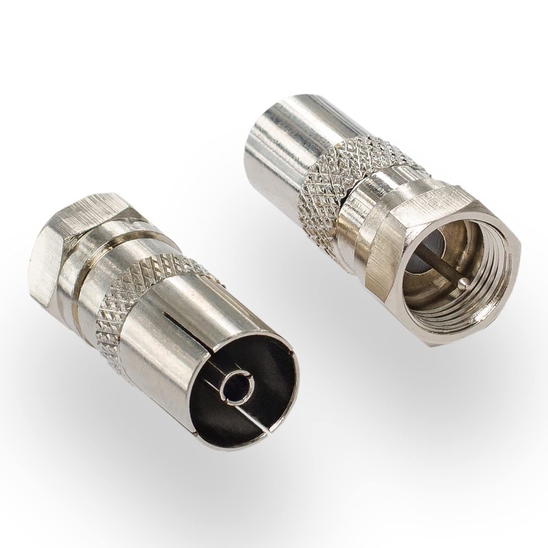 HB-Digital 2-Piece SAT Antenna Adapter Set – Antenna Plug (Male)