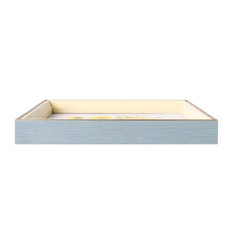 PSLXZXK 6x6 Picture Frame Blue Gold Beige Resin Photo Frame