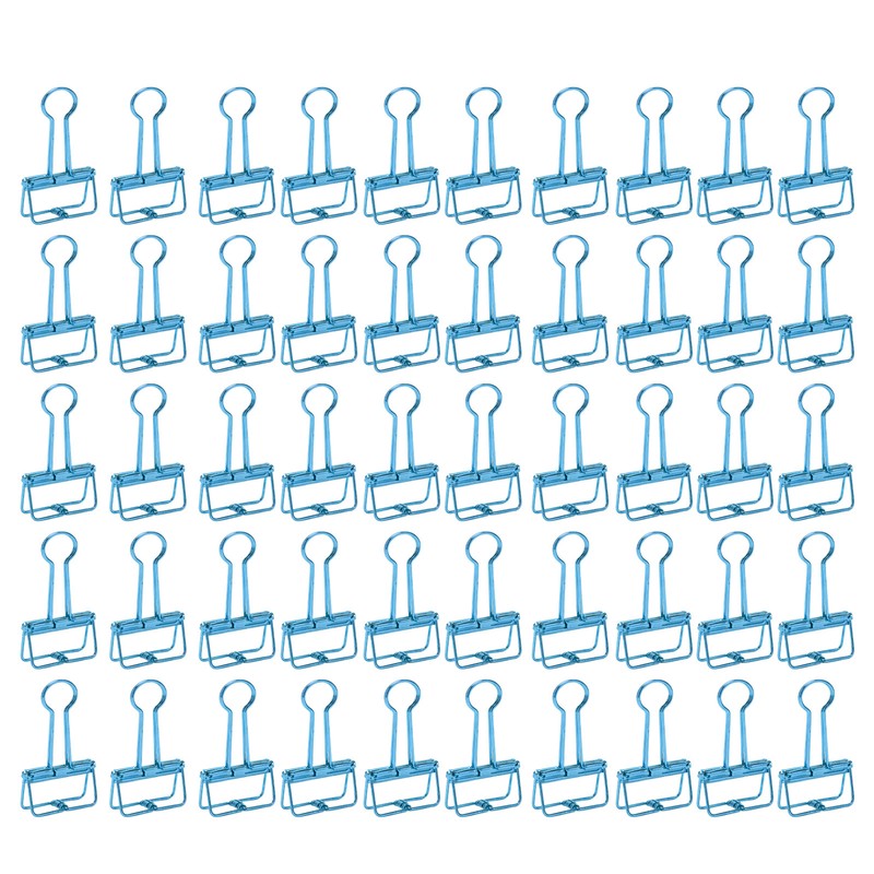 50Pcs Hollow Binder Clips Metal Paper Binder Clips for Documents