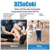 DZSoCoki Wide Calf Compression Socks Women Men, 3Pair Extra Large
