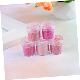 Ipetboom Nail Art Sequin Powder 5 Pcs Mixed Size Sequins Glitter Powder for Nail Dipping Quick Easy Shimmering Manicure