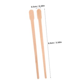 OATIPHO 100Pcs Wooden Waxing Sticks Applicators for Body Hair Removal Smooth Surface Spatulas Safe for Eyebrow Nose Waxing Convenient Use for Home Salon