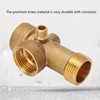 Nimomo Pipe Fitting, 5-Way Brass Pipe Fitting, G1 Thread Pipe