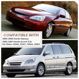 Reinko Oxygen Sensor (O2) Downstream for Honda J30A4 J30A5 J35A6 J35A7 2003-2007 Accord 3.0L 2005-2010 Odyssey 3.5L,Set of 2, 234-4355 234-4368