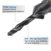 sourcing map Combination Drill and Tap Bits Metric M3 x
