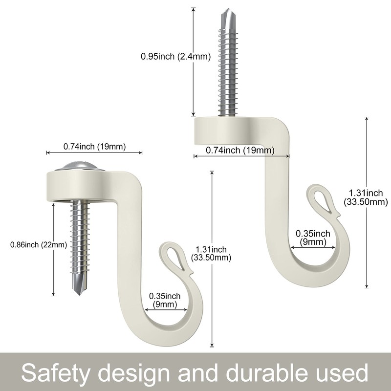 Blifula Q Hanger Screws in Hooks Outdoor Hooks for String