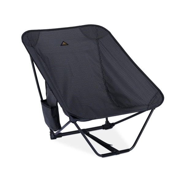 iClimb Low Ultralight Compact Camping Folding Chair with Side Pocket