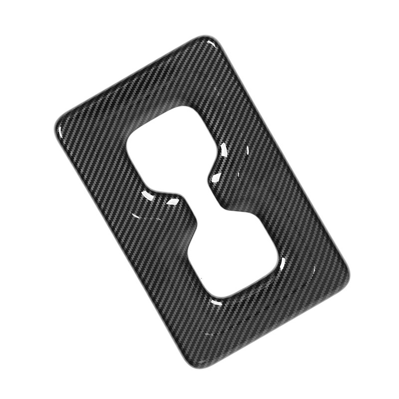 Rear Water Cup Holder Frame Cover Trim Carbon Fiber Look