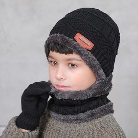 Gorro Bufanda Invierno Termicos para Hombre Gorros de Tejido de Punto y Bufandas de Frio para Mujer Bufanda de Invierno,Regalos para Hombre y Mujers,Apto para nieve y Esquí