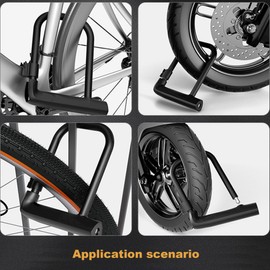 U Lock with Mounting Bracket for Bike and Outdoors Anti-Theft,Cerraduras para Bicicletas,Cerradura en Forma de U
