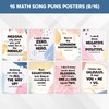 Decorably 16 Math Posters for Classroom - 11x14in Fun Math