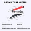 Multifunctional Scribing Tool Woodworking Compass Edge Ruler Countour Line Measuring