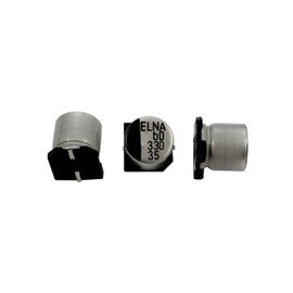 Elko Capacitor 10x Radial 330µF 35V SMD Electrolytic Capacitor up to 105°C 330uF Electrolytic Capacitor from Elna