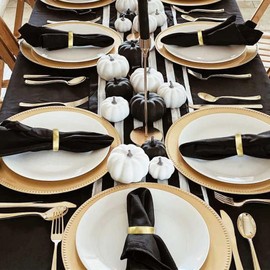 Cuff Brushed Gold Napkin Rings Set of 4, Modernist Napkin Ring Holder for Wedding, Banquet, Metallic Adornment for Table Settings, Glossy Serviette Buckles Decor (Semicircle)