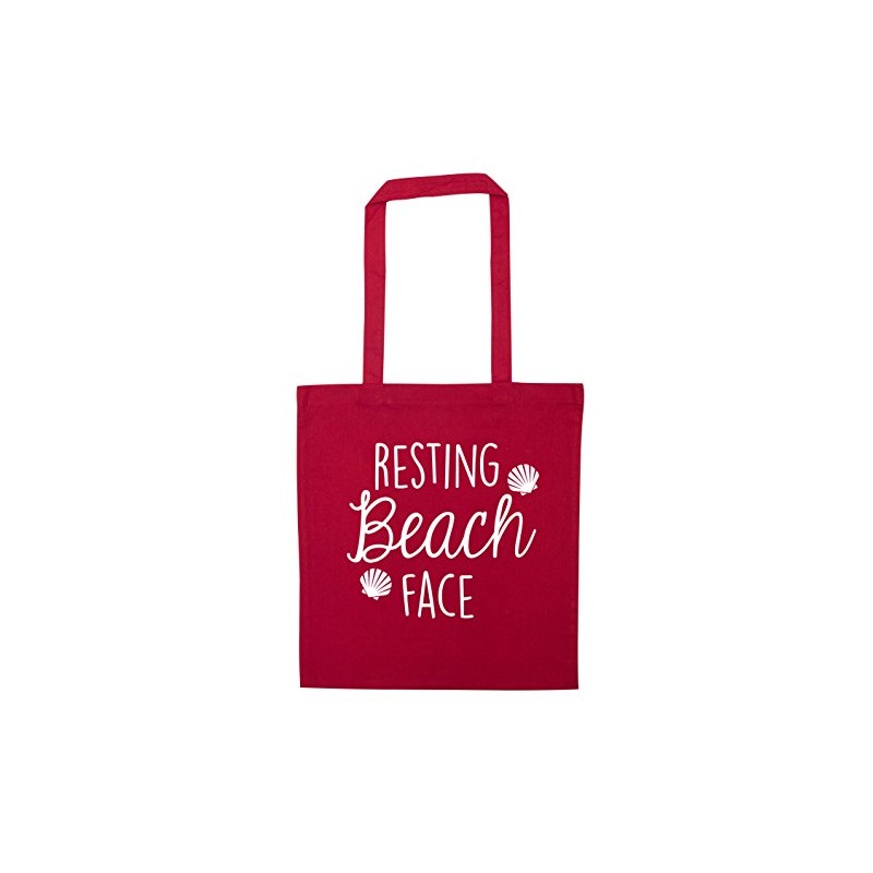 Flox Creative Resting beach face tote bag